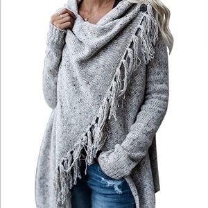 Women's Tassel Sweater Cardigan Knitwer Pullover